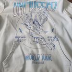 Unplugged World Tour Hoodie Size Medium Light Blue Heavy Duty Photo 2