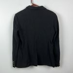 Loft size 8 black gold button womens blazer Photo 7