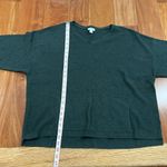 Pure Jill Knit Sweater Olive Green Silk Wool Blend Pullover Front Pocket M Size M Photo 8