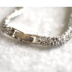 Glittering Thin Delicate Dainty Crystal Tennis Silver Tone 6.5" NWOT Bracelet Photo 2