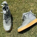 Nike Air Sf AF1 Womans Grey Goddess Of Victory Sneakers Photo 2