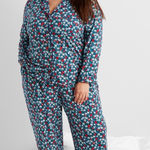Brand New State of Day Women's Size Small Blue Floral 2 Piece Lounge Pajama Set Photo 0