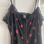 Rue 21 Y2k Women's Medium Fairy Grunge 90s Rose Bodycon Full Clasp Dress Roses Party Photo 1