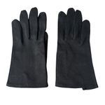 Elvette Royal by dawnelle black thin wrist length gloves button closure 7 1/2 Photo 0