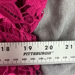 Anthropologie Dolan Lady Lace Blouse Blazer Hot Pink Size M Size M Photo 6