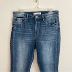 KanCan Women’s Skinny Jeans With Raw Distressed Hem, Size 15 Stretch Blue Photo 1