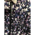 The North Face  Vest Womens Small Black Floral Print Puffer Zip High Neck Photo 9