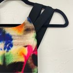 Milly  Multi Colored Graffiti Print Sleeveless Mini Sheath Dress Womens 2 Classy Photo 4