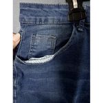 Surprise Jean Shorts Size 5XL with Animal Print Distressing Stretchy Blue Photo 4