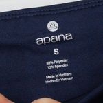Apana  Womens Colorblock Fleece Leggings Size S Blue‎ Pockets Running Outdoors Photo 3