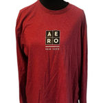 Aeropostale Aero‎ New York red long sleeve T shirt medium Photo 0