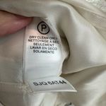 BCBGMAXAZRIA  Formal Trudy A Line Dress Metallic Cream Silver Strapless Size 0 Photo 13