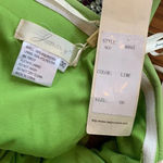 JASZ Dress Strapless Gown Open Side with Rhinestones Bright Green Size 00 NWT Photo 9