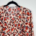 Elizabeth and James Long Sleeve Floral Blouse Sz S Photo 3