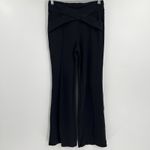 Halara  High Waisted Crossover Flare Yoga Seamed Pants Black Women's Size‎ Medium Photo 3