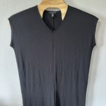 Eileen Fisher  Jumpsuit Size Medium Stretch Jersey Wide Leg Crop Harem Pant Black Photo 1