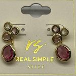 NEW REAL SIMPLE RS pink and gold fashion earrings style# R1256 Photo 9