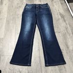 Maurice's 2000s Maurice’s Women’s Flared Bootcut Jeans dark wash size 11 short embellished Photo 1