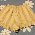 American Eagle  Outfitters Yellow Textured Skirt Photo 0
