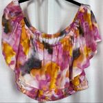 Torrid Pink&Orange Watercolor Tie Dye Skirt&Crop Set Sz.1 NWT Photo 6