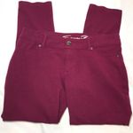 Seven7  Maroon Skinny Legging Jeans Size 10 Photo 2