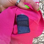 Tommy Hilfiger  80s Style Hot Pink Puff Sleeve Heart Sweater Long Sleeve - Small Photo 7