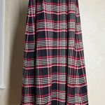 Vintage Red & Black Plaid Maxi Fringe Skirt|Emily M|Size:9/10|cottagecore|70s Size undefined Photo 15