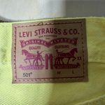 Levi's Levi’s 501 Women’s High-Rise Cutoff Denim Shorts Yellow Size W30 Photo 8