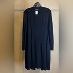 John Roberts Vintage Animal/Leopard Print Collar Black Blazer Dress, USA|Size:12 Photo 3