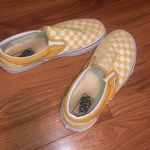 Vans Yellow Checkered Slip On Photo 0