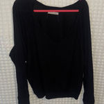We The Free  Women's long sleeved Top Size Small black Waffle Photo 0
