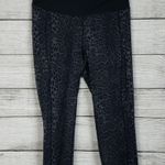 Betsey Johnson Black Leopard Cheetah Print Capri Leggings Photo 1