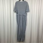 Heartloom Revolve Blue Linen Blend Short Sleeve Jumpsuit Sz.L Photo 10