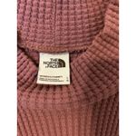 The North Face Women's Sz Large Chabot Waffle Knit Mock Neck Pink Top Photo 4