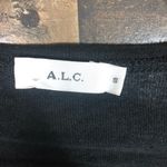 ALC Frank A.L.C. Black linen open back top‎ designer Photo 4