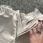 Cream Leather Shorts White Size XS Photo 2