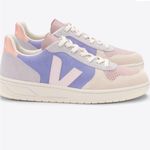 VEJA  v-10 leather sneakers purple and pink Photo 2