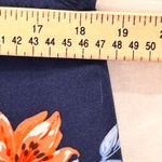 Talbots Womens Maxi Dress Size 6 Blue Orange V Neck Floral Beach Aloha Vacation Photo 9