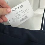 Mac Duggal Beaded Cuff Drop Shoulder Wrap Style Gown Dress 12231 Navy Photo 6