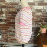 Vineyard Vines  White With Pink Stripe Short Sleeve Embroidered Shirt Size XS Photo 3