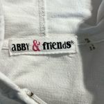 Abby & Friends White Cotton Sweatshirt Hoodie Jacket PS Womens Lightweight Size undefined Photo 5