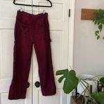 Free People Stay Awhile Carpenter Pants Mulberry Size 4 Purple Maroon Wide Leg Photo 11