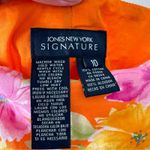 Y2K tropical floral 100% cotton ruffle trumpet hem kick skirt size 10 medium Orange Photo 2