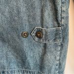 Christopher & Banks  Denim Shirt Women’s M Snow Days Snowman Snowflake Embroidery Photo 9