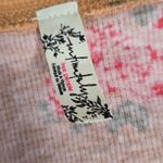 Free People  Dylan Peach Floral  Henley Bodysuit Size Medium Bohemian Beach Photo 6
