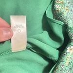 Max Studio  Women’s Sheath MIDI Dress~SMALL~3/4 Sleeve GREEN Floral Poly LINED Photo 9