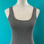 Reformation NWT  Ruffle Hem Dress Black & Brown Diddy Polka Dot Midi Size M Photo 2