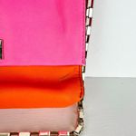 Kate Spade Lincoln Square Garrett Leather Shoulder Bag Color Block Pink Orange Photo 4