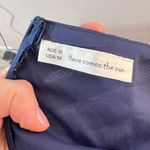 Selfie Leslie Here comes the sun cherub puff sleeve sweetheart neckline blue floral dress size Photo 8