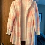 Bed Jacket in Pink and White Checkered. NWOT 3 XL Size 3X Photo 0